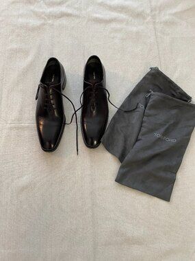 Tom Ford Brown Leather Oxford Shoes Size 11